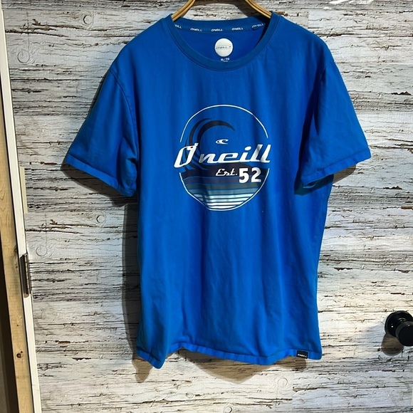 O’Neill blue short sleeve shirt size XL - Picture 2 of 6